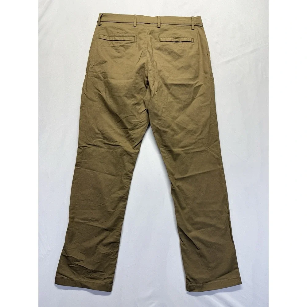 Old Navy Ultimate Tech Slim Pants Men 32x29 Khaki Quick Dry Stretch Chino Casual